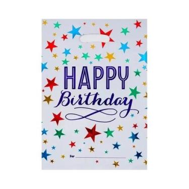 Imagem de Sacolas Plásticas De Bolinhas 20un. Lembrancinhas De Aniversário Infan