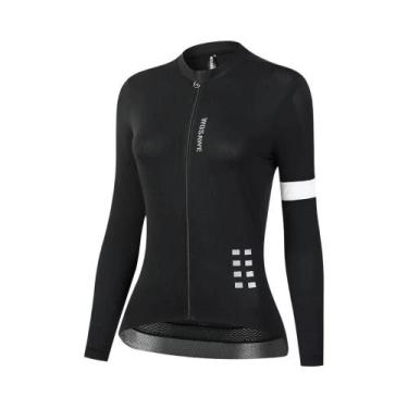 Imagem de Camisa De Ciclismo Feminina Slim Fit De Manga Longa Respirável Para Ve