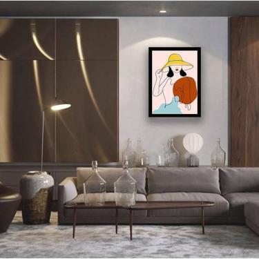 Imagem de Quadro Decorativo Figurativo Série Mulher Verão 3 34x23cm