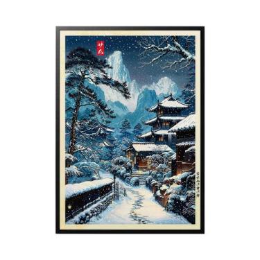 Imagem de Impressão Em Tela De Cena De Café Na Rua De Anime De Tóquio, Arte Mode