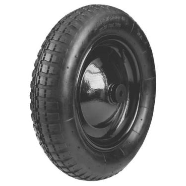 Imagem de Pneu Com Câmara e Roda Metálica Para Carrinho de Mão 3.25/8'' (77741/0