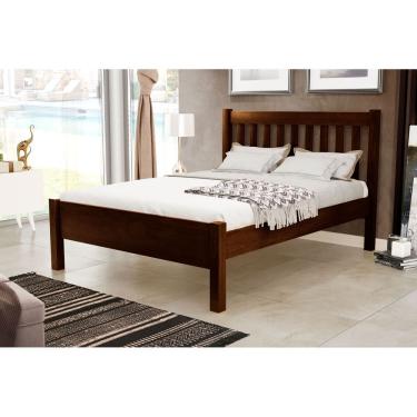 Imagem de Cama de Casal Alice de Madeira Maciça Pinus