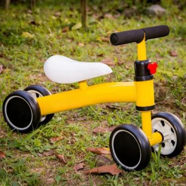 Imagem de Bicicleta de Equilíbrio Infantil 4 Rodas sem Pedal  Bike de Treino par