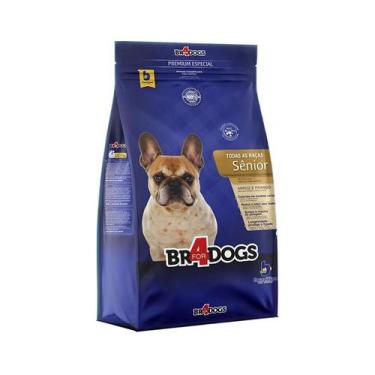 Imagem de Ração Seca BR4 Dogs Arroz e Frango para Cães Sênior 3kg