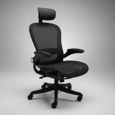 Imagem de Cadeira Ergonômica Escritório Premium com Apoio Lombar e Cabeça Ajustá