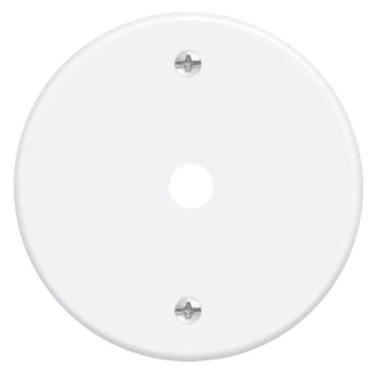 Imagem de Placa Espelho 3"" F6 Redonda Com Furo 10mm Blanc - 0451 - Fame Placa E