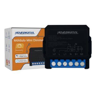 Imagem de Mini Módulo Dimmer Inteligente Zigbee 2 Canais Novadigi 2 Canais 127/2