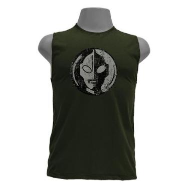 Imagem de Camiseta regata masculina - Ultraman - DASANTIGAS, Green pea, Green pe