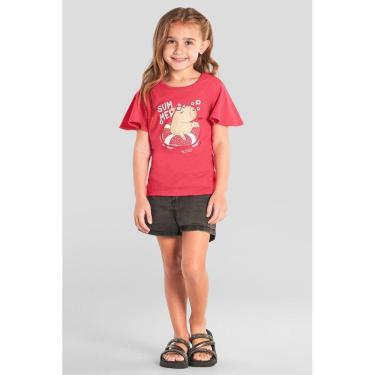 Imagem de Blusa infantil menina de capivara com strass Brandili