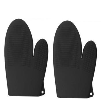 Imagem de Luva Térmica de Silicone Resistente  Alta Temperatura Sem Forro Antide