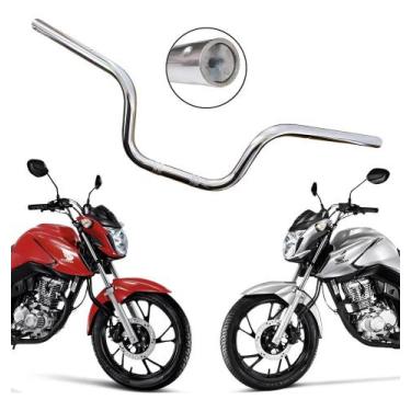 Imagem de Guidão Cg Cargo Fan Titan 160 2023 Com Peso Cromado Honda - Congratula