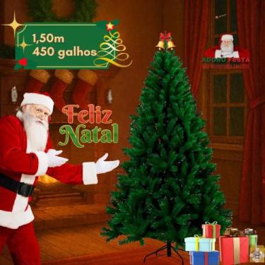 Imagem de Árvore de natal Adoro Festa pinheiro tradicional 1,50m 450 g - Congrat