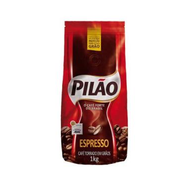 Imagem de Café Espresso Torrado em Grãos Pilão 1kg