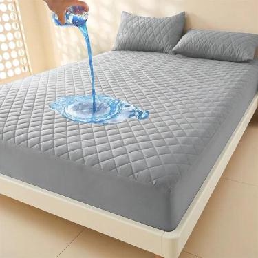 Imagem de Protetor De Colchão Queen Impermeável Capa Protetora Antiáca - Congrat
