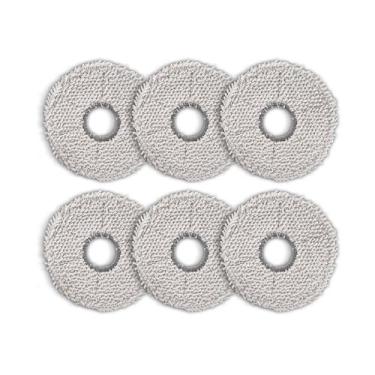 Imagem de (Pacote com 6) Esfregões para ECOVACS DEEBOT T30C/T30S/T30S Combo/T30 