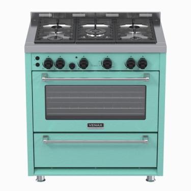 Imagem de Fogao a Gas 5 Bocas Venax Temis Verde, 110V