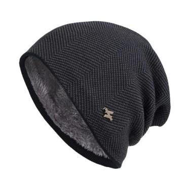 Imagem de Gorro De Inverno Unissex Com Forro De Fleece, Toque Macio, Térmico, Pa