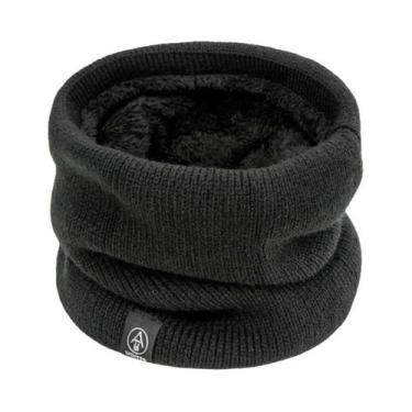 Imagem de Cachecol Unissex Com Forro De Lã, À Prova De Vento, Para Inverno, Cach