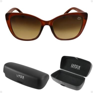 Imagem de Oculos Sol Feminino Proteção UV Gatinho Praia Vintage + Case qualidade