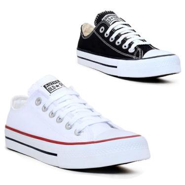 Imagem de Kit 2 Pares Tenis Kalum Femino All Authentic Star Tradicional, 39, Pre