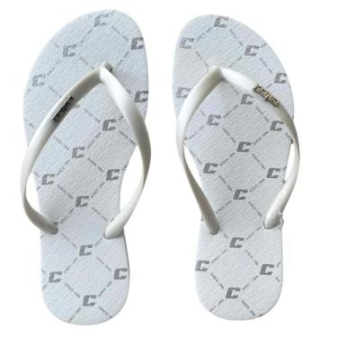 Imagem de Chinelo Colcci Feminino Mono Metal, Branco, 37/38