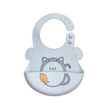 Imagem de Babador Silicone Gatinho - Genérico
