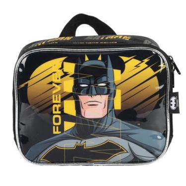 Imagem de Lancheira Batman Térmica Escolar Infantil Merendeira Luxcel Preto