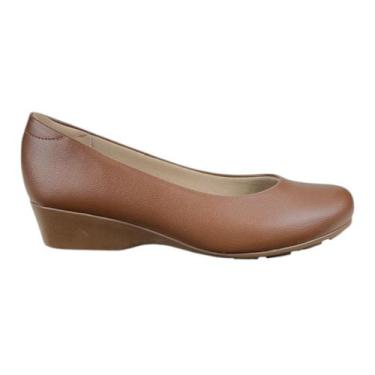 Imagem de Sapato Modare Anabela Feminino Floater Nature 7014200 Casual Cor:Marro