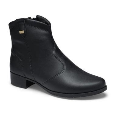 Imagem de Bota Cano Curto Campesi L9883 Feminina - Preta, Preto, 35