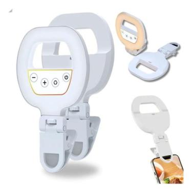 Imagem de Mini Ring Light Portátil Tomate MLG-163  Iluminação Perfeita com 3 Ton