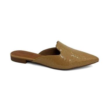 Imagem de Sapatilha Valentina Mule Bico Fino 373061 Pecan, 35, Pecan