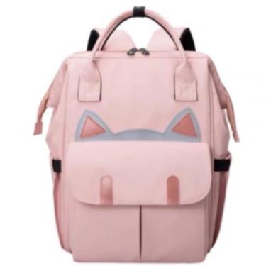 Imagem de Mochila Bolsa Maternidade Mãe Bebê Criança Gato Gatinho - Belos e Bela