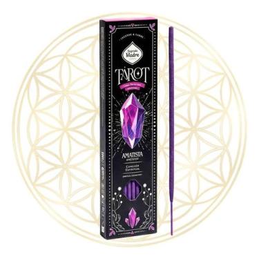 Imagem de Incenso Sagrada Madre Vareta Linha Tarot Gemas Protetoras, 1 X Ametist
