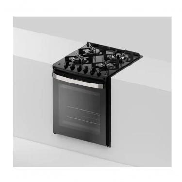Imagem de Fogão de Embutir 4 Bocas a Gás Electrolux FE4EP Mesa de Vidro Temperado Acendimento Automático Preto 110V