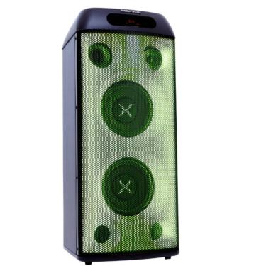 Imagem de Torre de Som Amplificada Polyvox XT-660T 800W 3 Vias Bluetooth USB Cartão SD Entrada Auxiliar Preto
