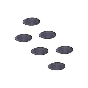 Imagem de Conjunto de Pratos de Sobremesa Ovais Porto Brasil Orgânico Titanium 22,5cm - 6 peças