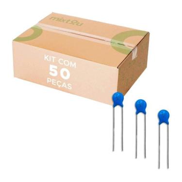 Imagem de 50x Capacitor Cerâmico Disco 1,5nF 2000V 1k5 Para Filtro - CHIPSCE