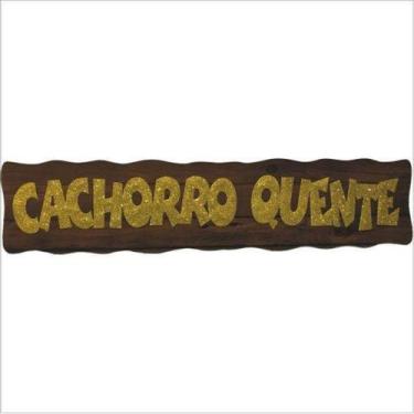 Imagem de Painel Relevo para Decoração Junino Letreiro Cachorro Quente - Piffer