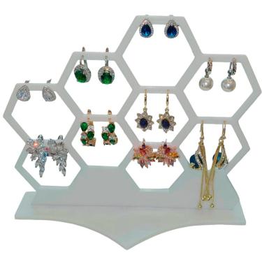 Imagem de Organizador de Bijuterias Colméia 3D Suporte Decorativo em PLA para Penteadeira e Closet