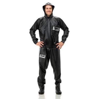 Imagem de Capa de Chuva com Capuz e Bolso PVC Impermeável Pantaneiro, Gg