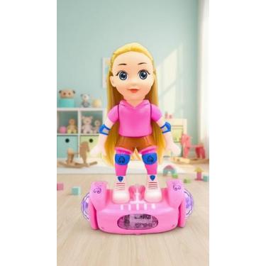 Imagem de Boneca Skate Mágico Bate E Volta Com Luz E Som - Congratulations Store