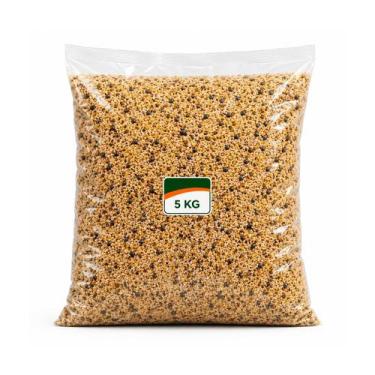 Imagem de Ração Nutritiva Mel Vitamina Branca Aves 5kg Alimentação Balanceada Qu