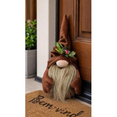 Imagem de Gnomo Peso de Porta 28cm Decorativo e Funcional para Casa e Escritório