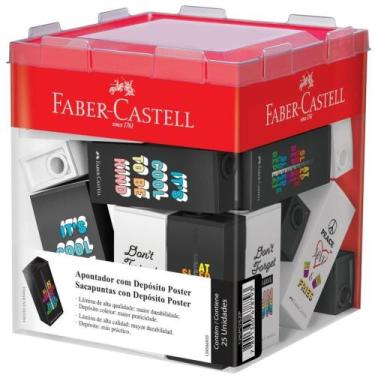 Imagem de Apontador com Depósito Decor Poster 4MODELOS Display com 25 - Faber Ca