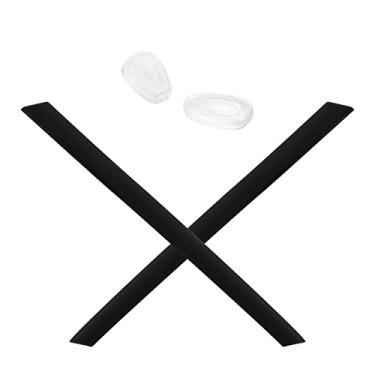 Imagem de Mryok Kits de reposição de ponteiras para óculos Oakley Gauge 8 OO4124, Preto, One Size