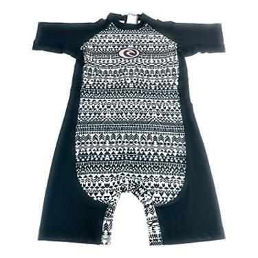 Imagem de Rip Curl Blusa de manga curta Tiny Dolphin Spring, preta, tamanho 5