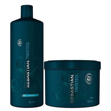 Imagem de Kit Shampoo 1 Litro E Máscara 500Ml Sebastian Professional Curly Twisted