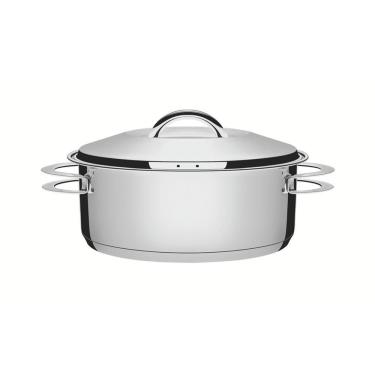 Imagem de Caçarola Solar Rasa em Aço Inox Fundo Triplo 24 cm 4,7 L Tramontina 62503/240