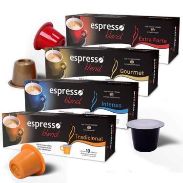 Imagem de Kit Cápsulas De Café Espresso Blend - Compatíveis Com Nespresso - 40 U