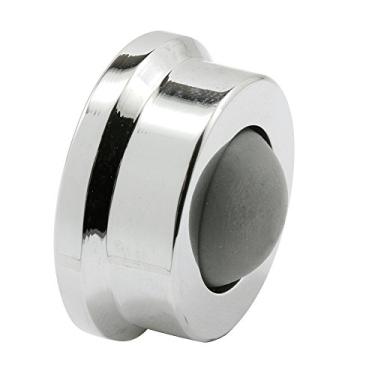 Imagem de Prime-Line J 4724 Batente de parede de porta, 2,5 cm, amortecedor de borracha, cromado polido (embalagem única)